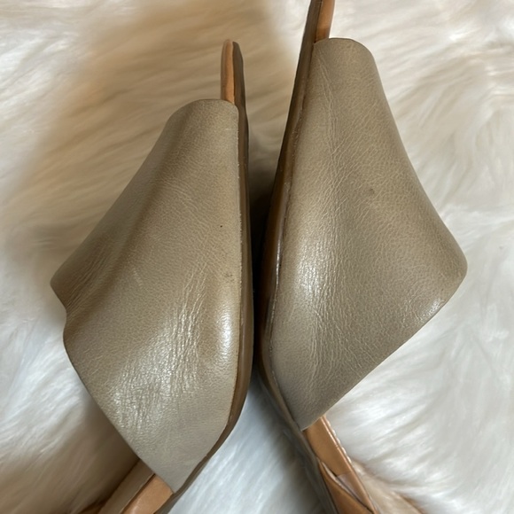 Franco Sarto Tan Nude Open Toe Heels Shoes - Picture 9 of 16